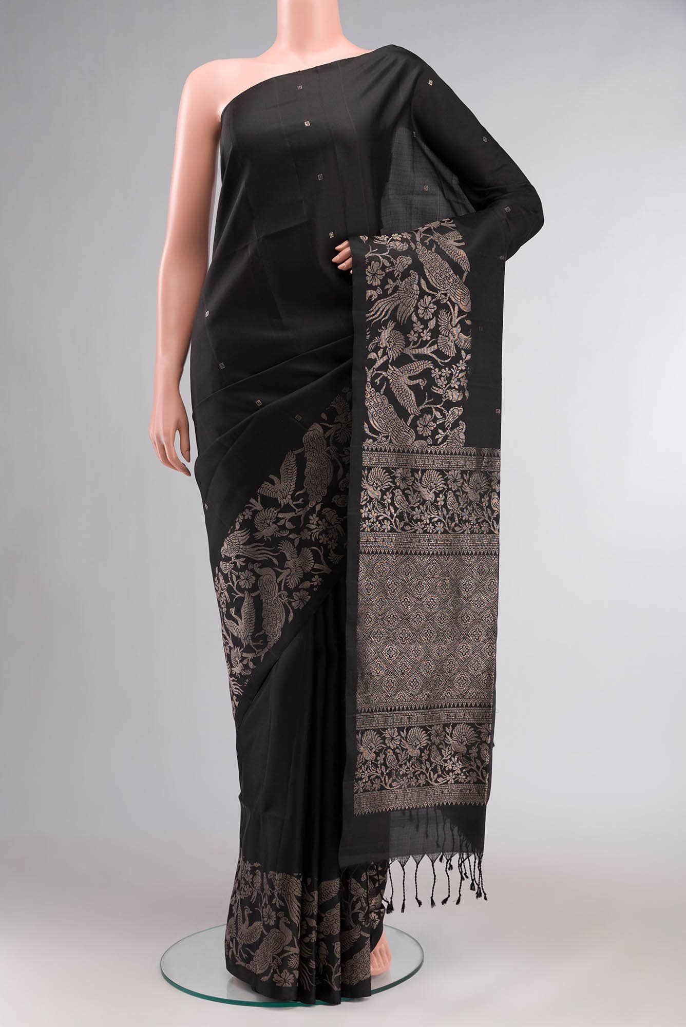 Black Soft Silk Saree