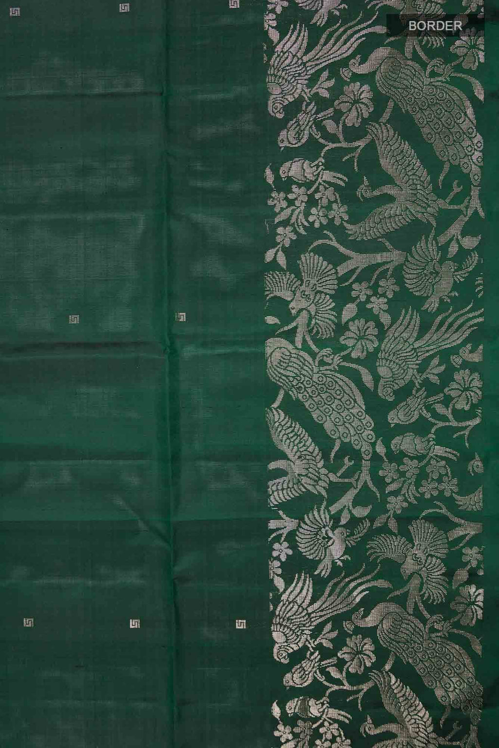 Bottle Green Soft Silk Saree