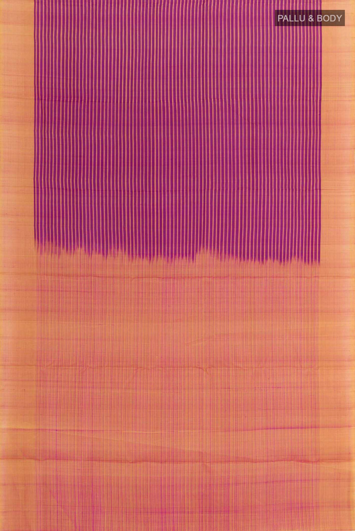 Purple Kanchipuram Silk Nine Yards Saree