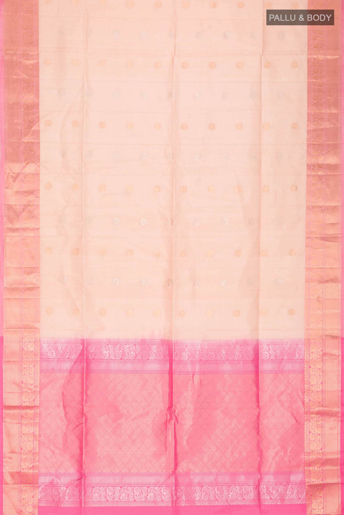 Beige Soft Silk Saree