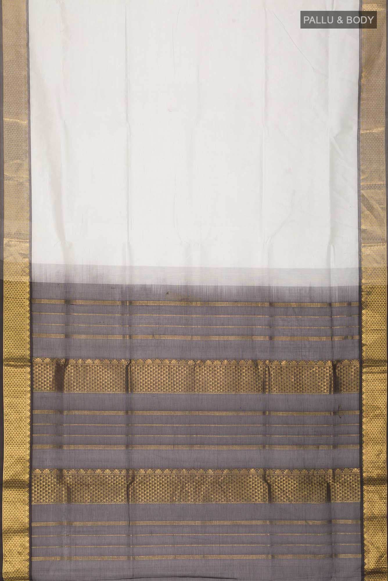 Grey Silk Cotton Saree