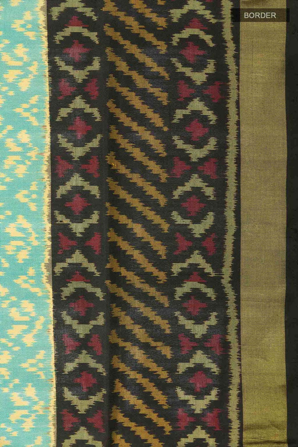 Sea Green Rajkot Patola Silk Saree