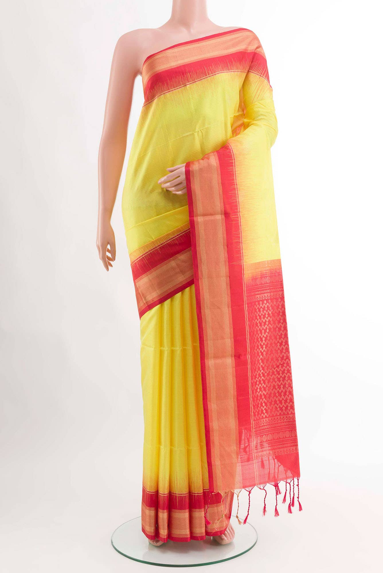 Yellow Soft Silk Saree