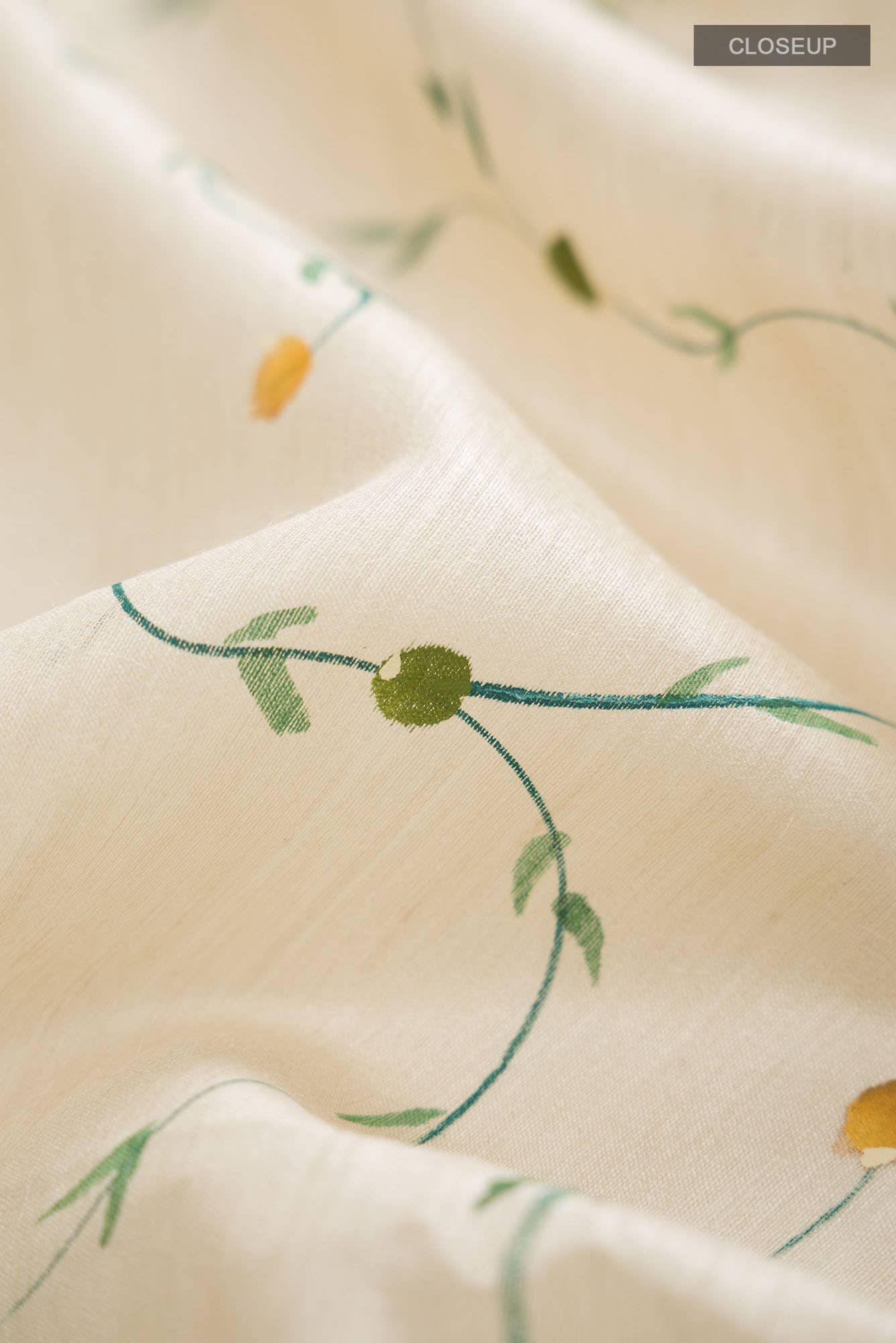 Beige Bhagalpuri Tussar Silk Saree