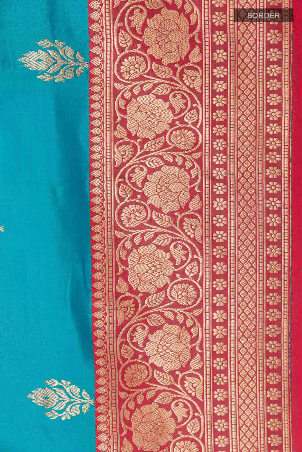 Blue Banarasi Silk Saree