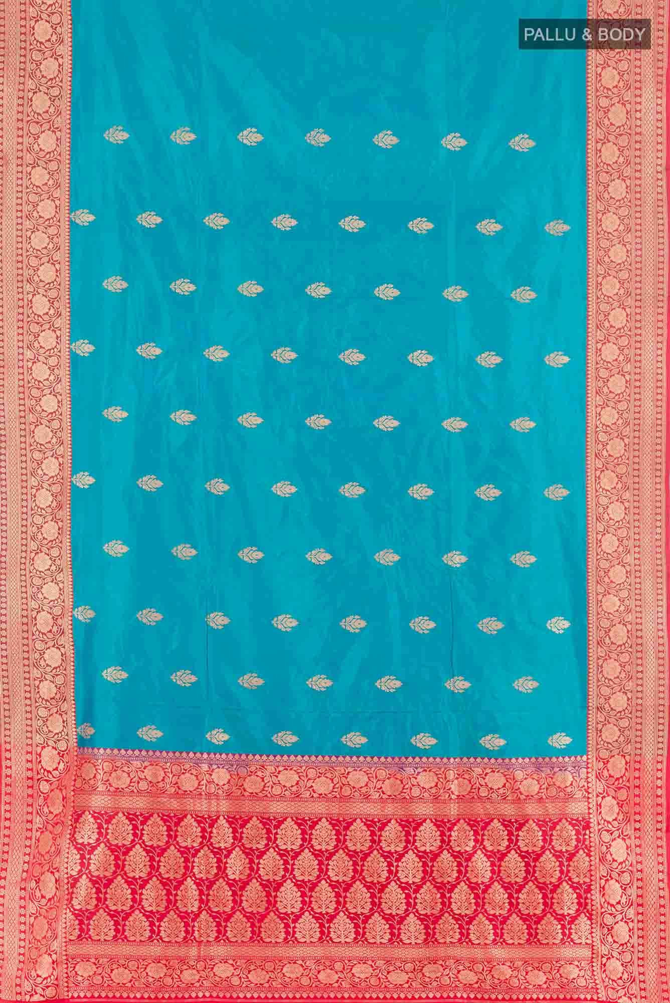Blue Banarasi Silk Saree