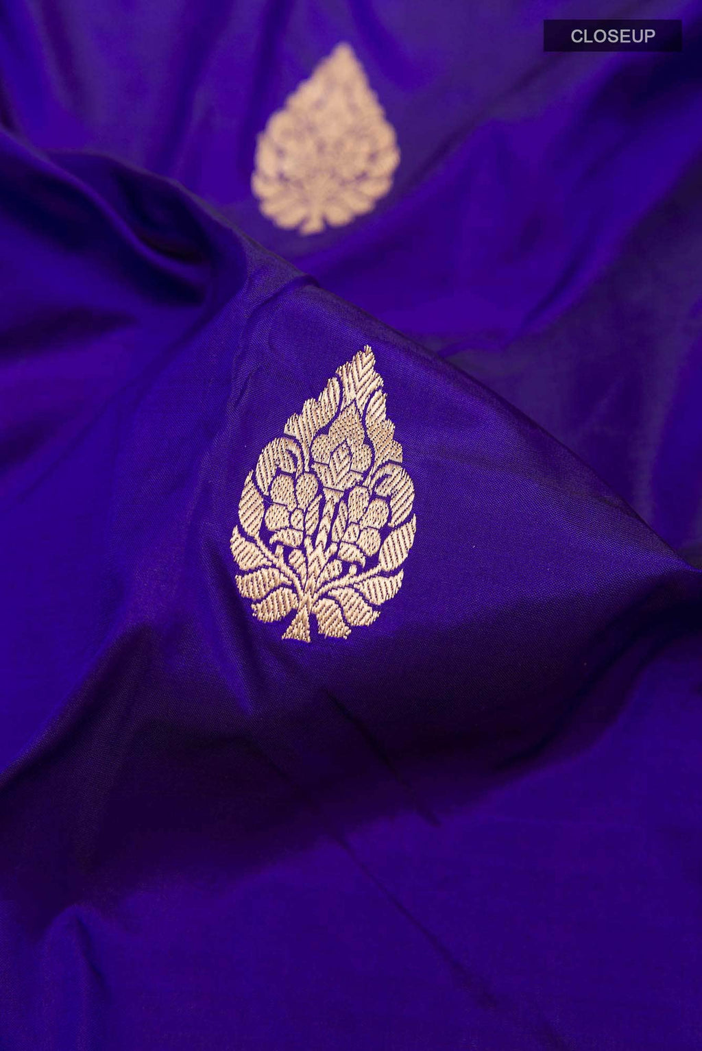 Blue Banarasi Katan Silk Saree