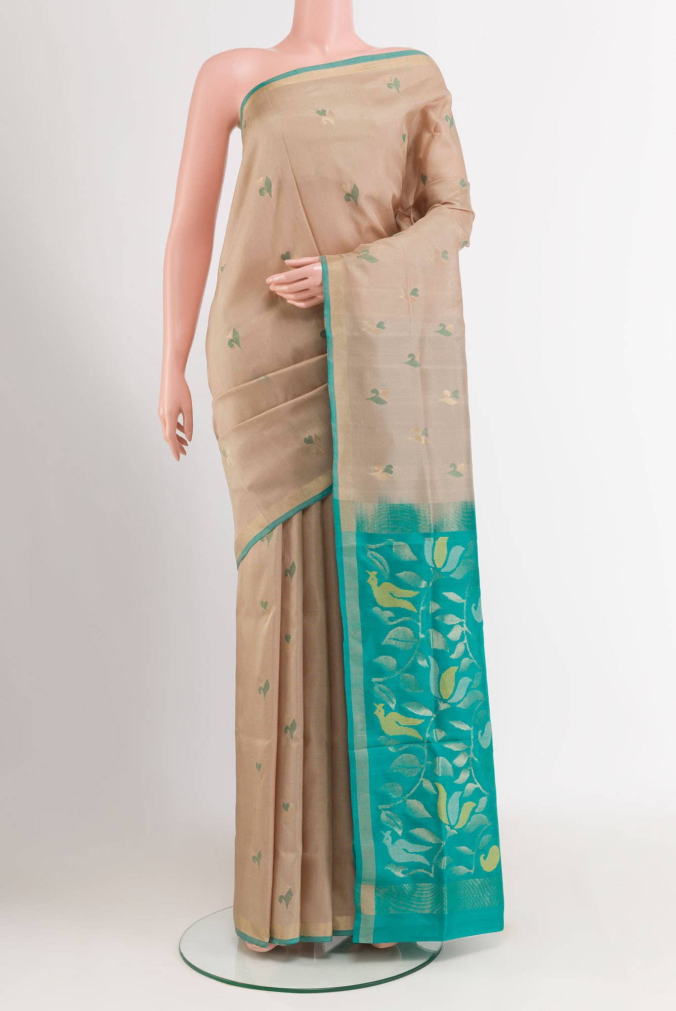 Beige Uppada Silk Saree