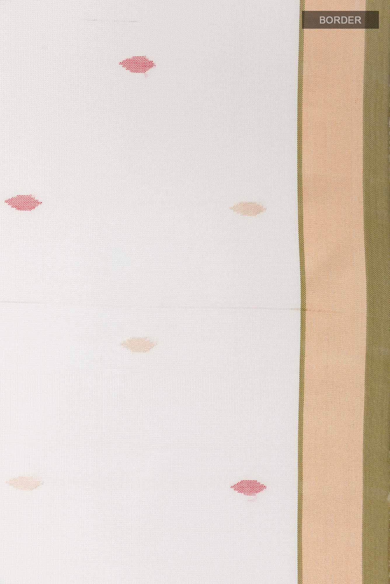 White Uppada Silk Saree