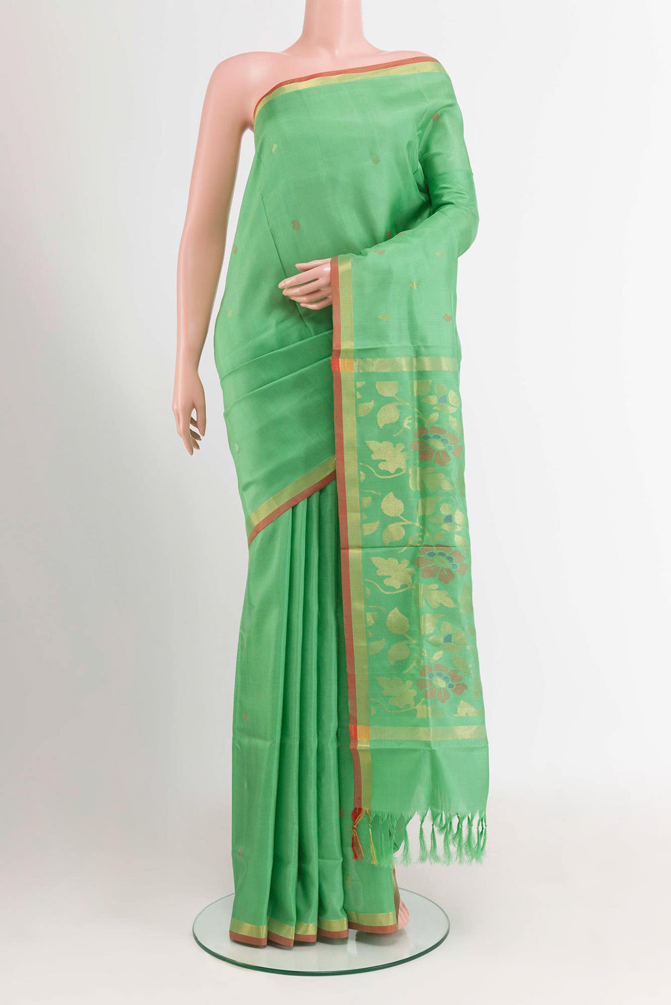 Sea Green Uppada Silk Saree