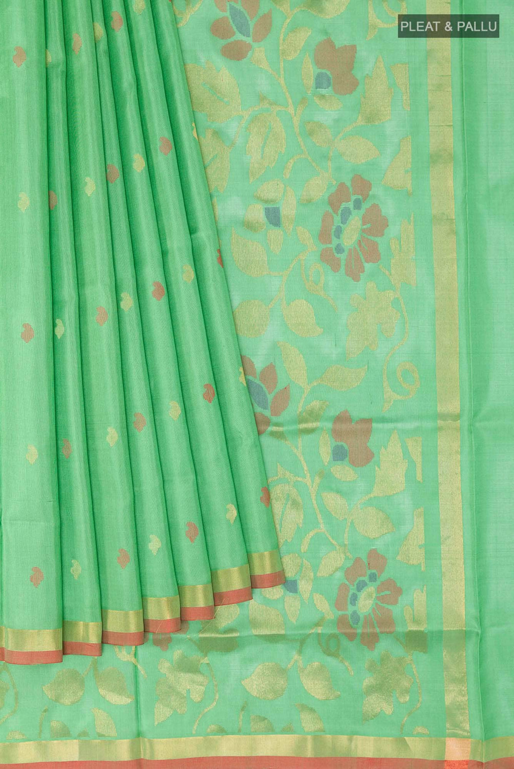 Sea Green Uppada Silk Saree