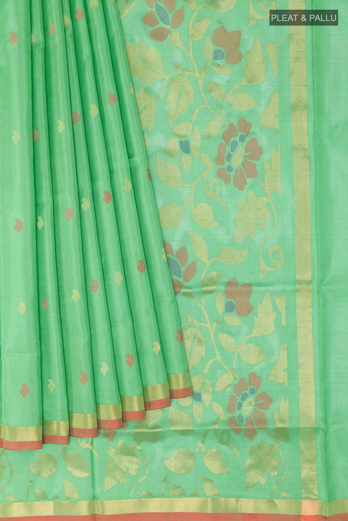 Sea Green Uppada Silk Saree