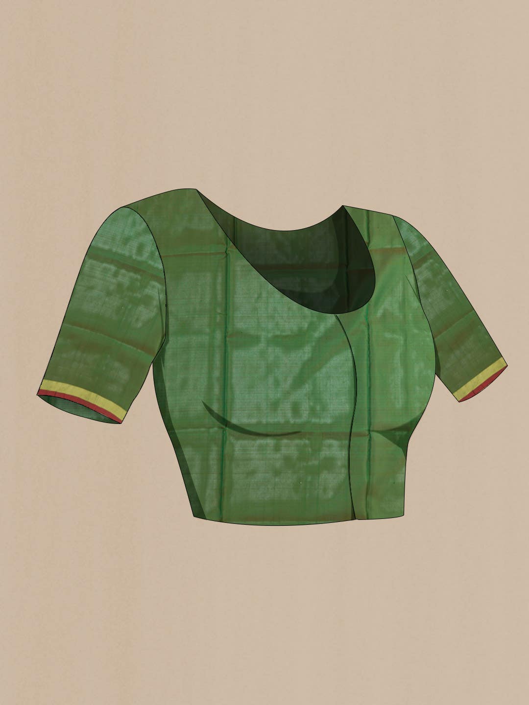 Green Dual Tone Uppada Silk Saree