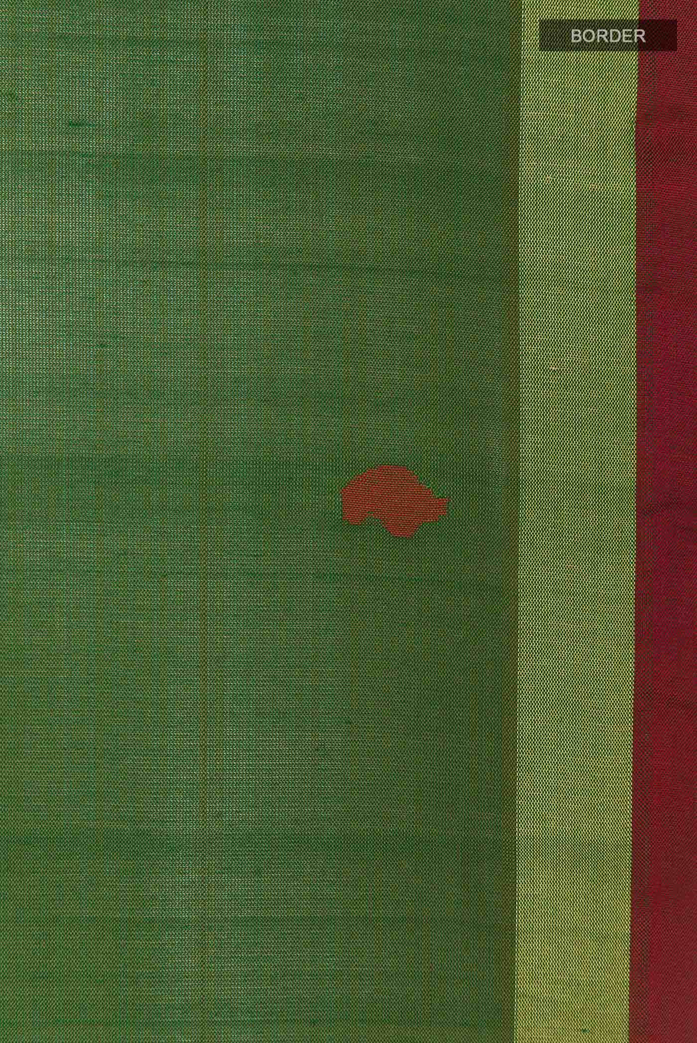 Green Dual Tone Uppada Silk Saree