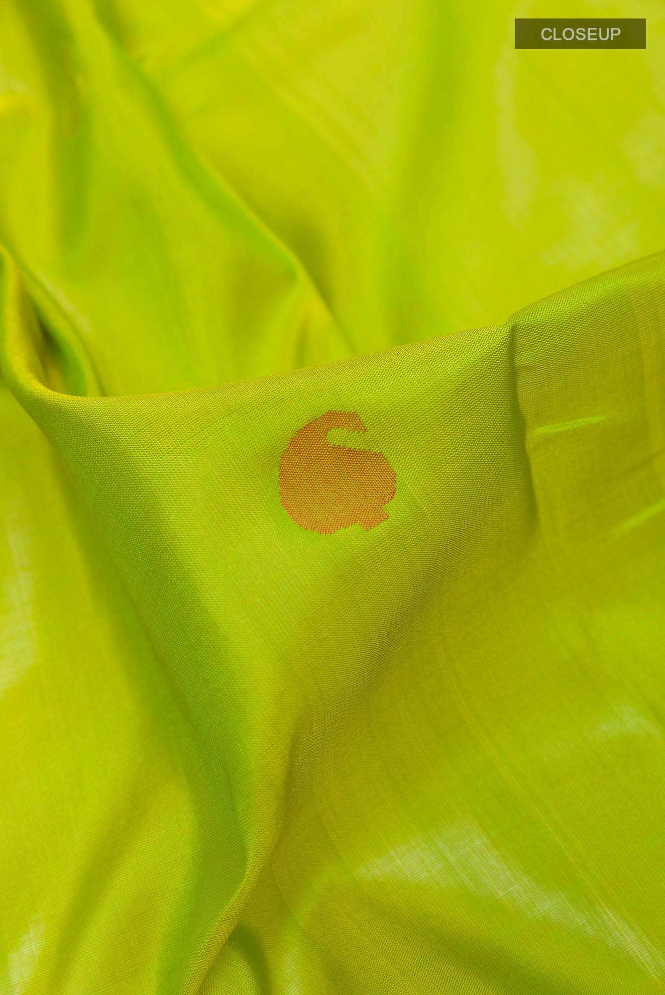 Parrot Green Uppada Silk Saree