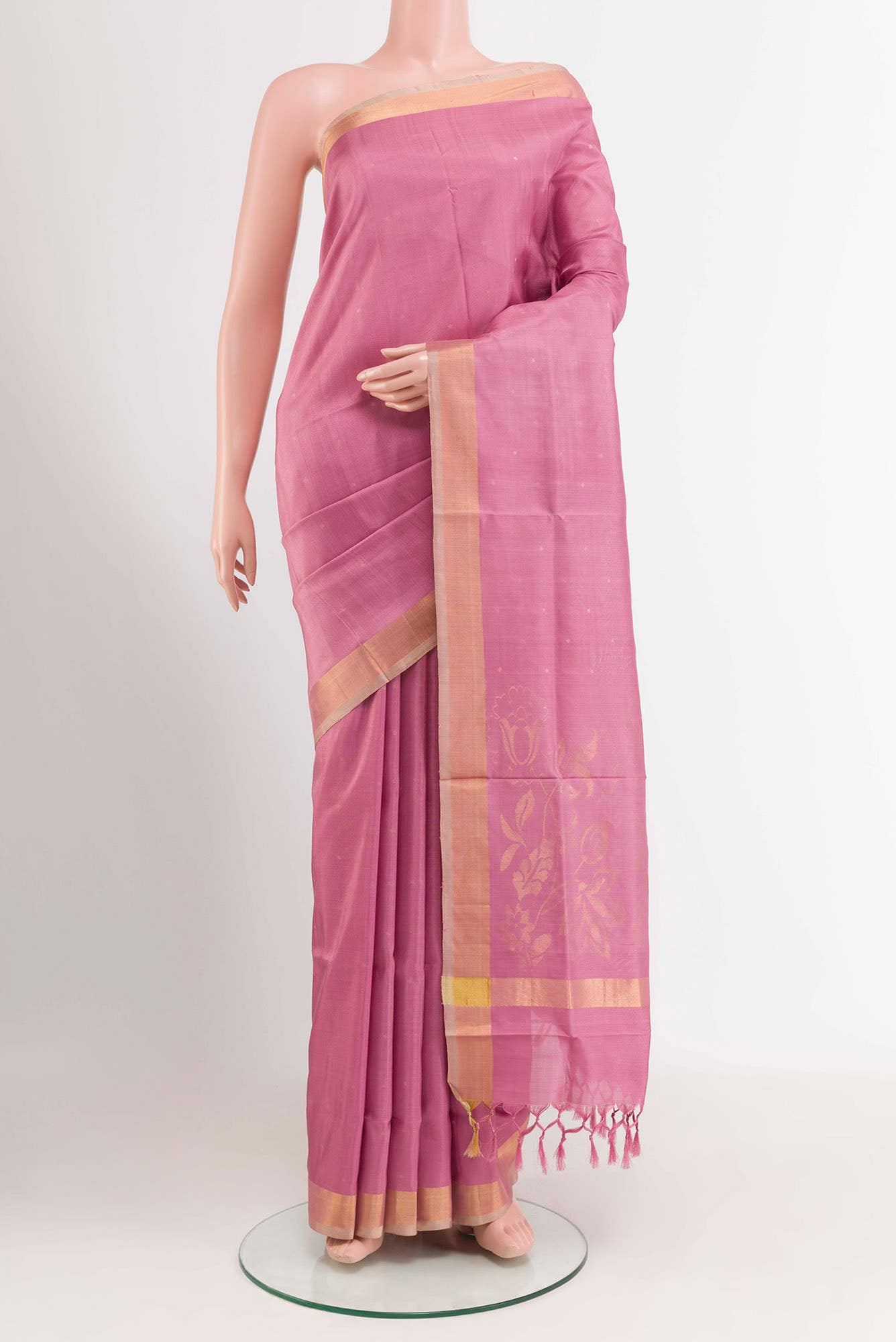 Pink Uppada Silk Saree