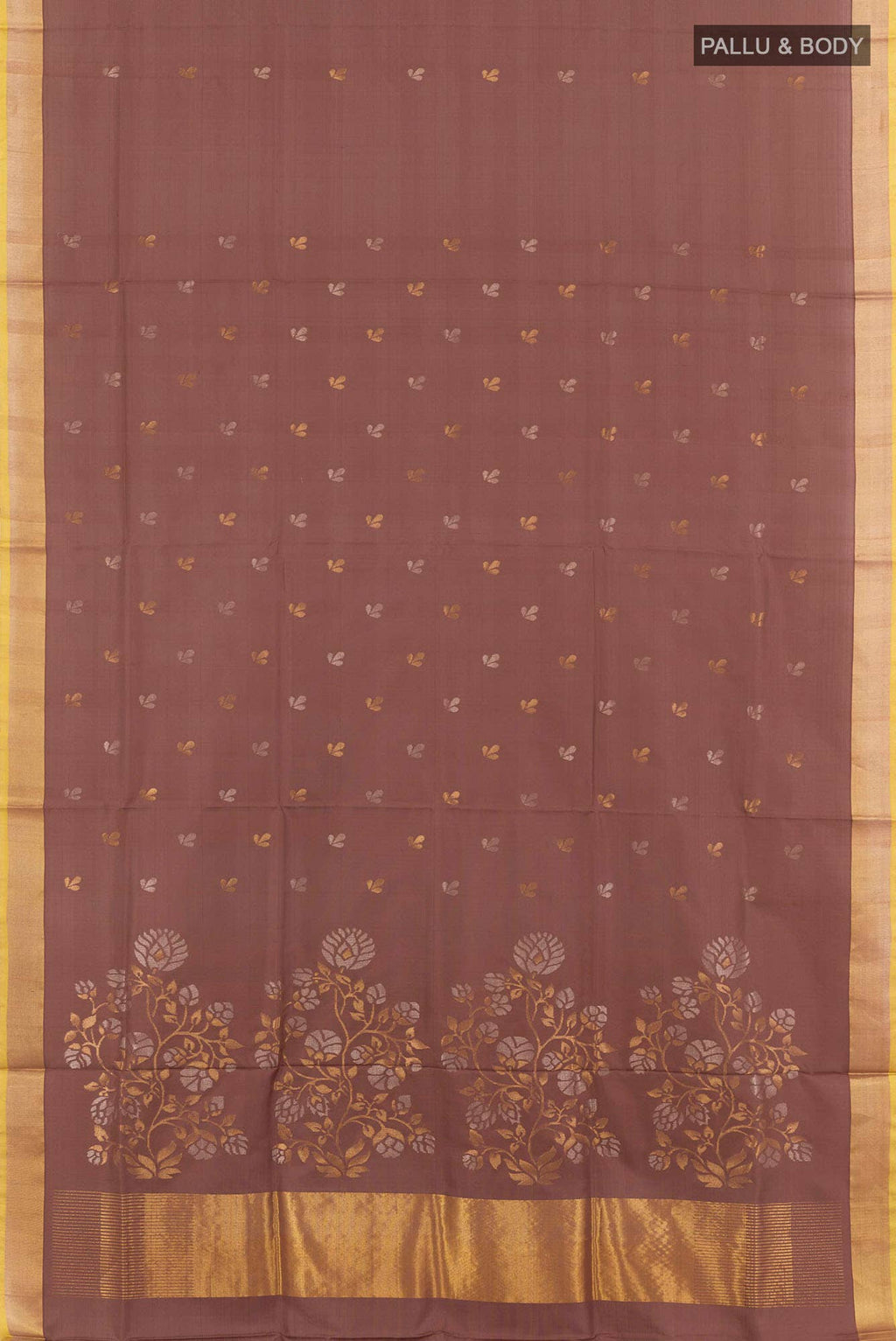 Pure Silk Pure Zari Mauve Uppada Saree