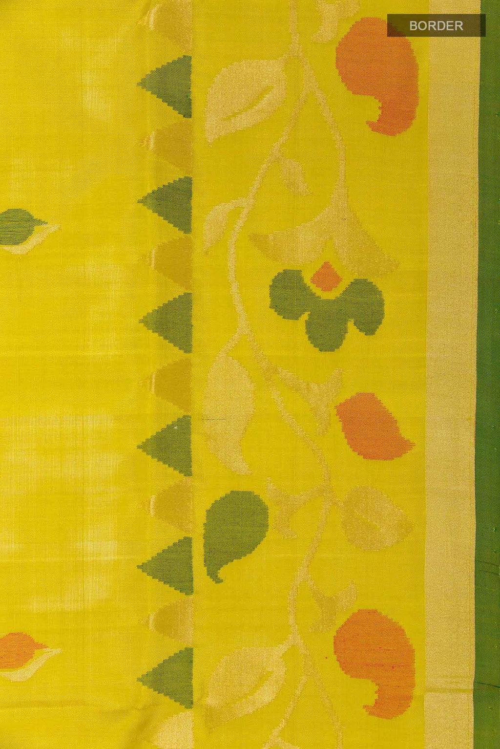 Yellow Uppada Silk Saree