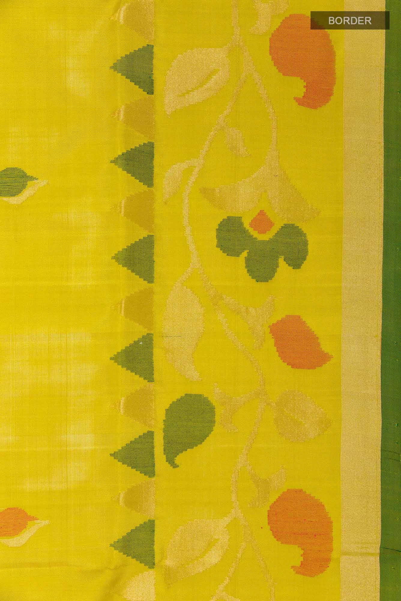 Yellow Uppada Silk Saree