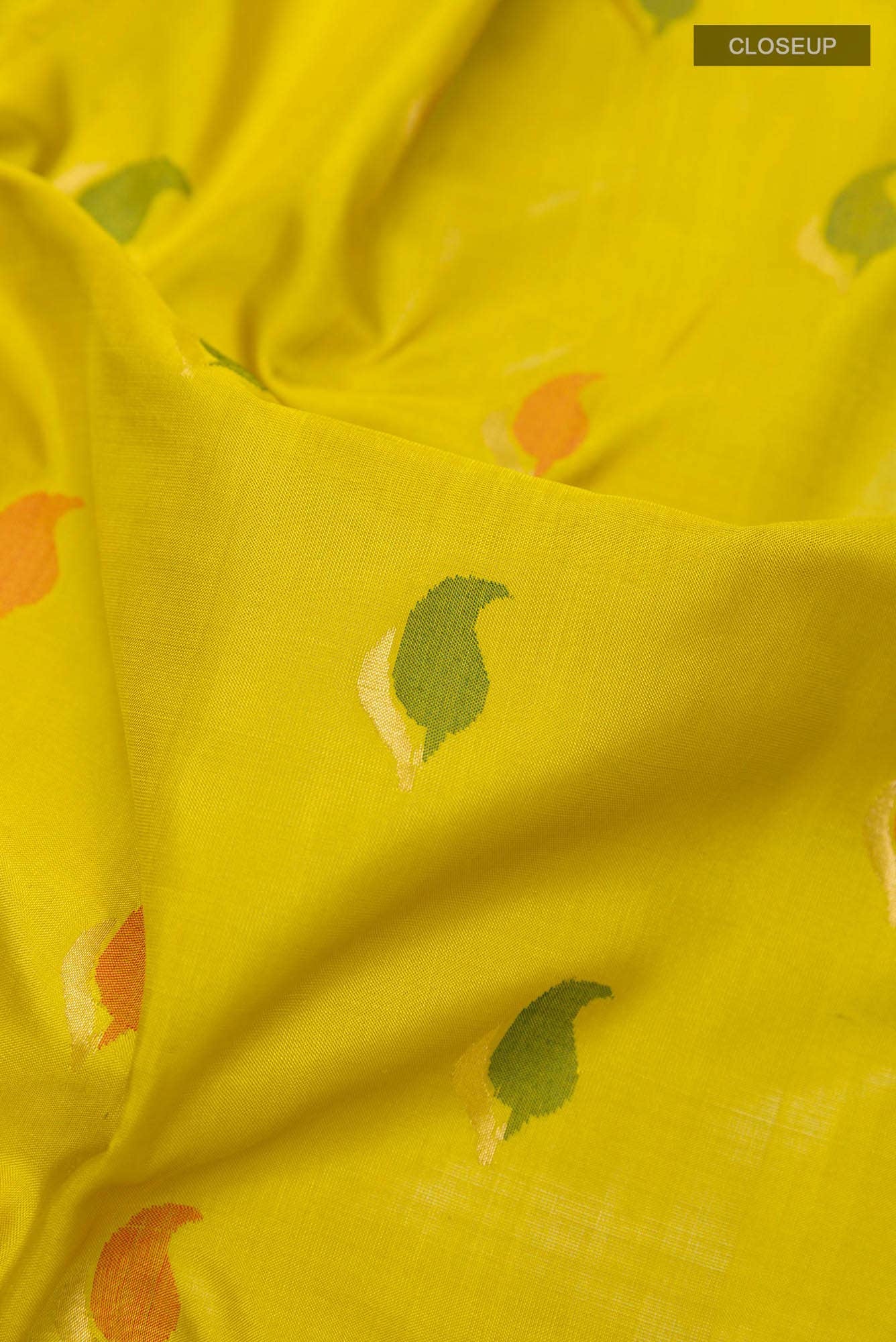 Yellow Uppada Silk Saree