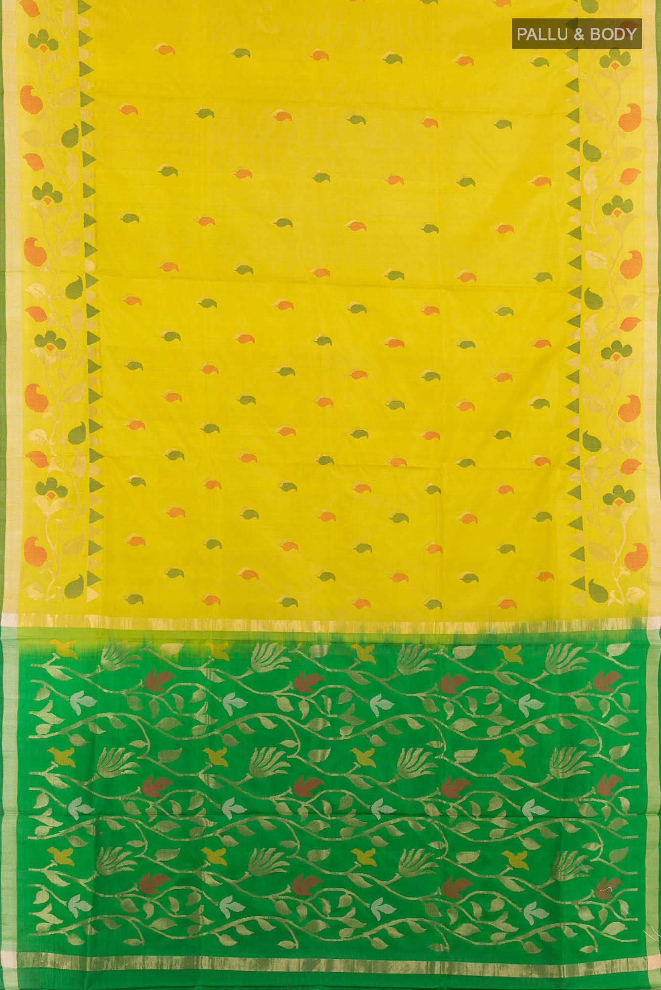 Yellow Uppada Silk Saree