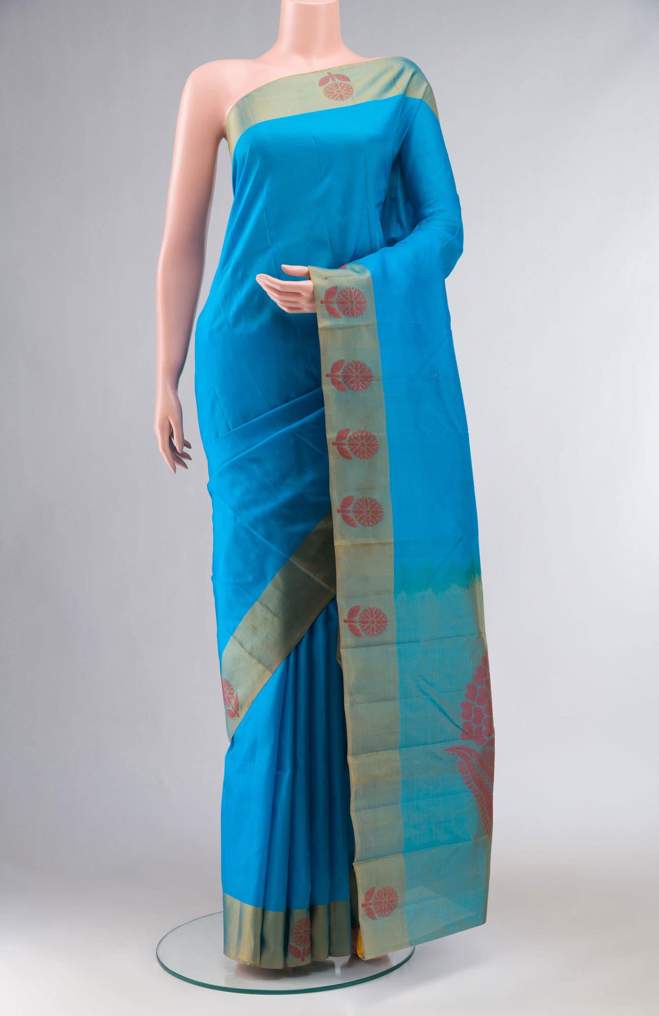 Blue Kanchipuram Silk Saree