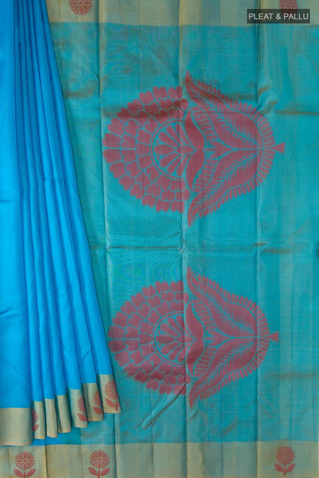 Blue Kanchipuram Silk Saree