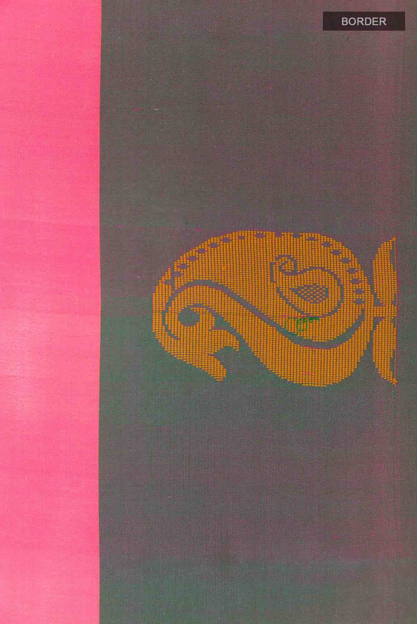 Peach Kanchipuram Saree