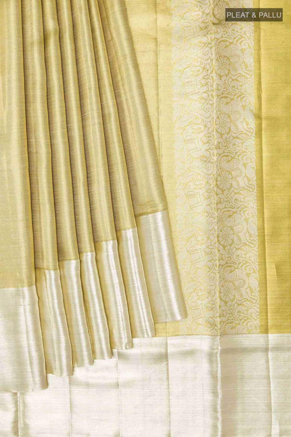Gold Kanchipuram Tissue Silk Saree