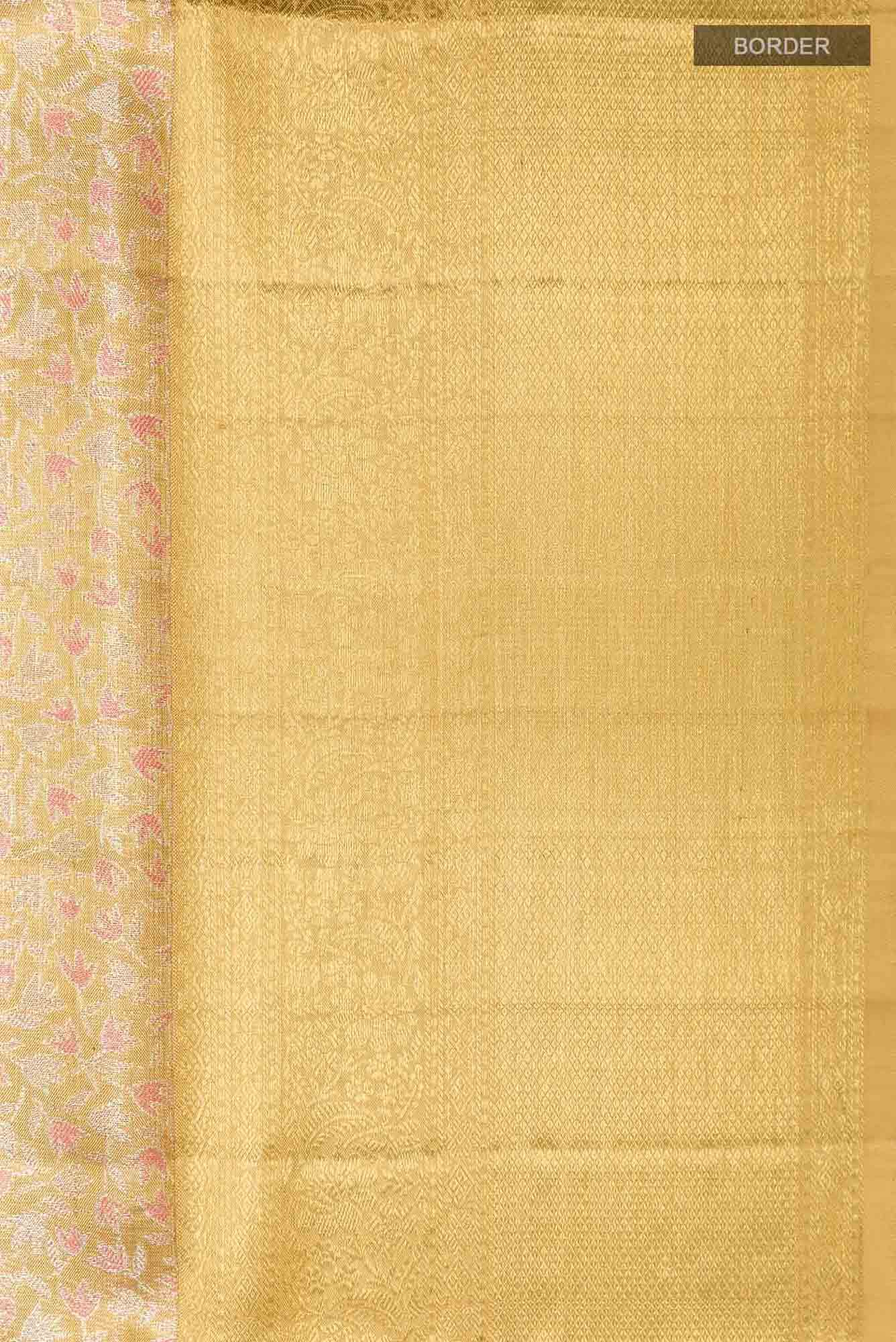 Gold Kanchipuram Tissue Silk Saree
