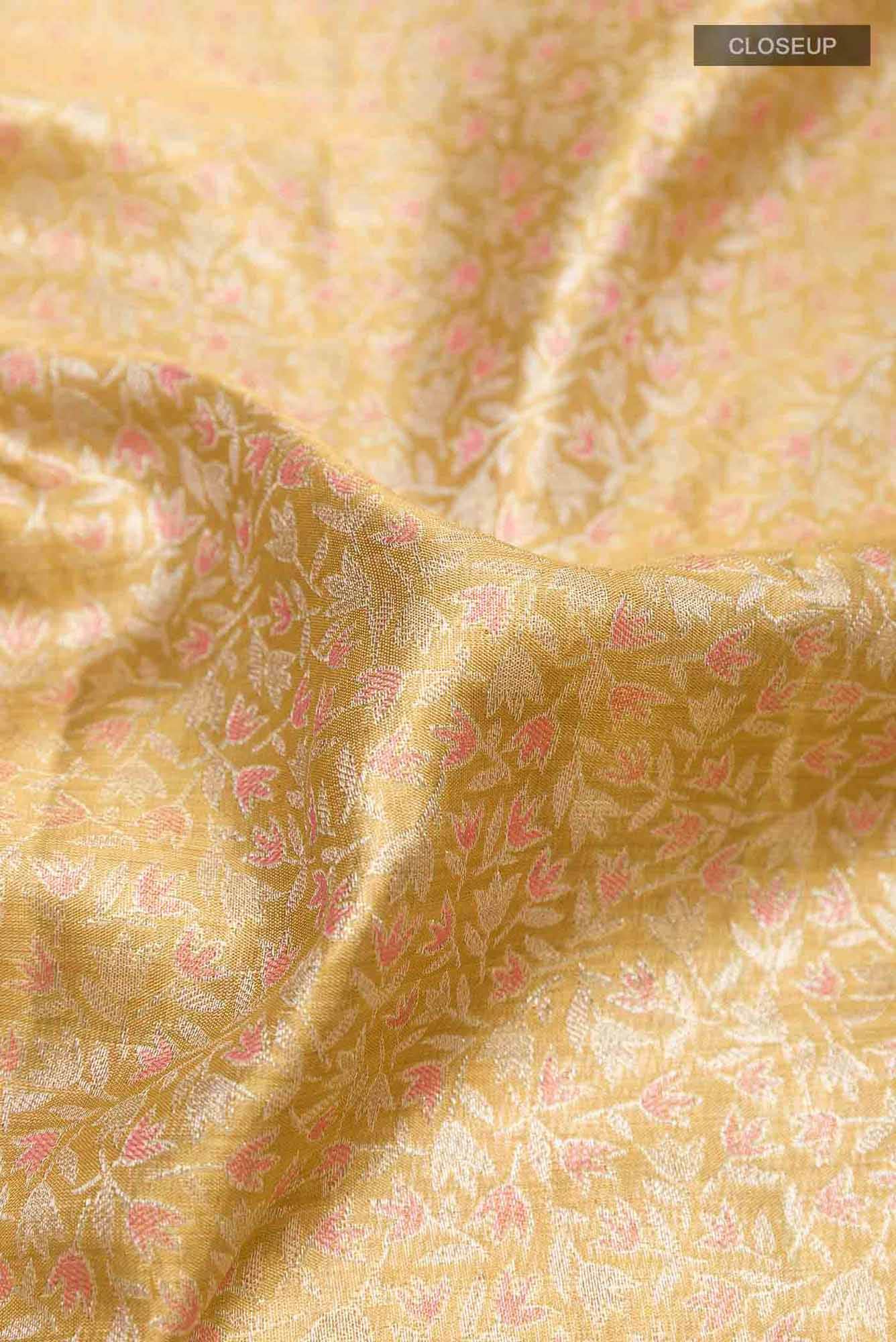 Gold Kanchipuram Tissue Silk Saree
