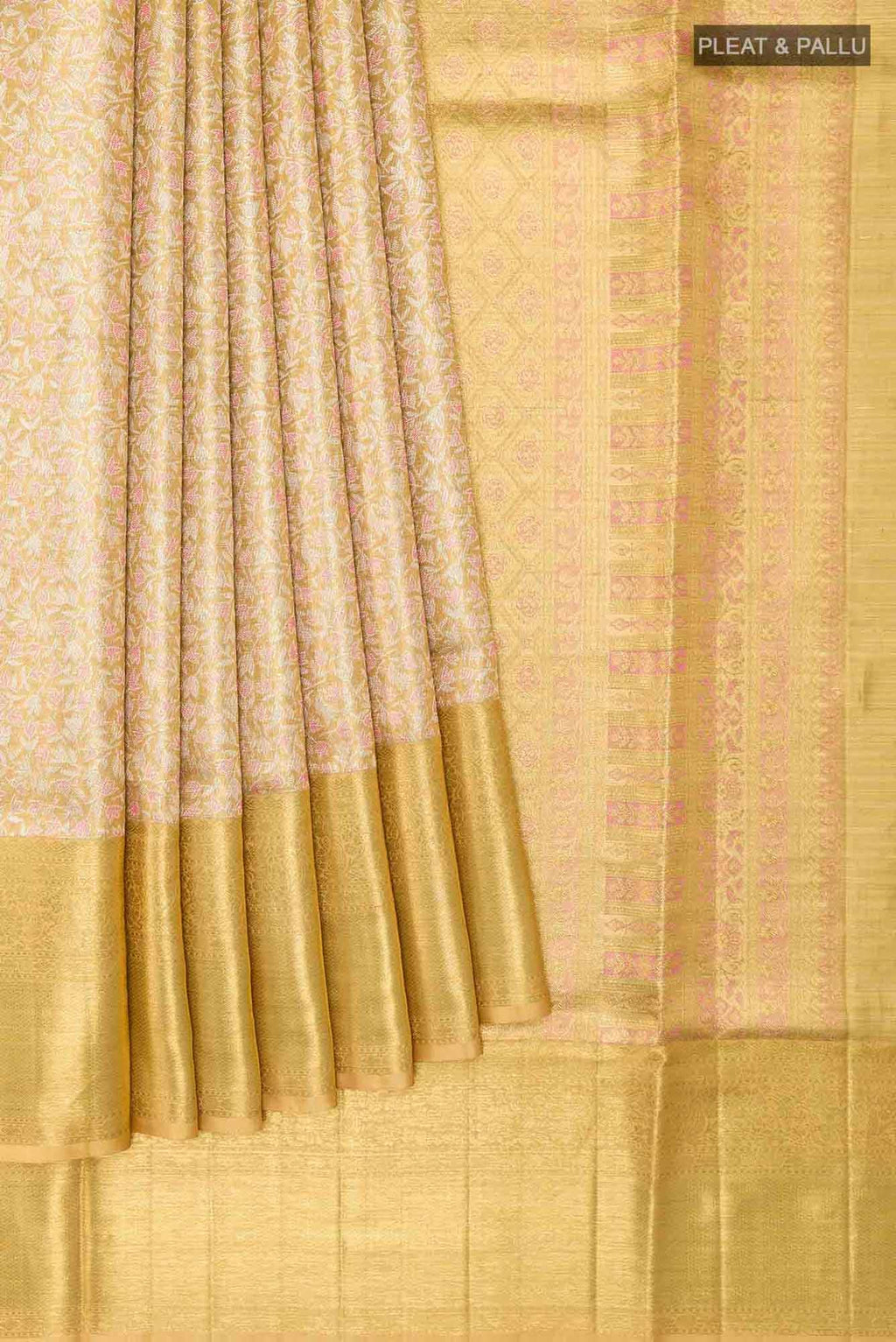 Gold Kanchipuram Tissue Silk Saree