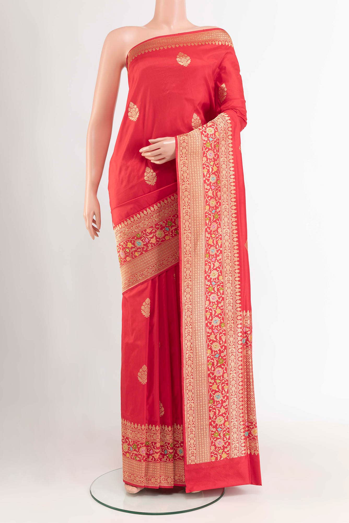 Red Banarasi Saree