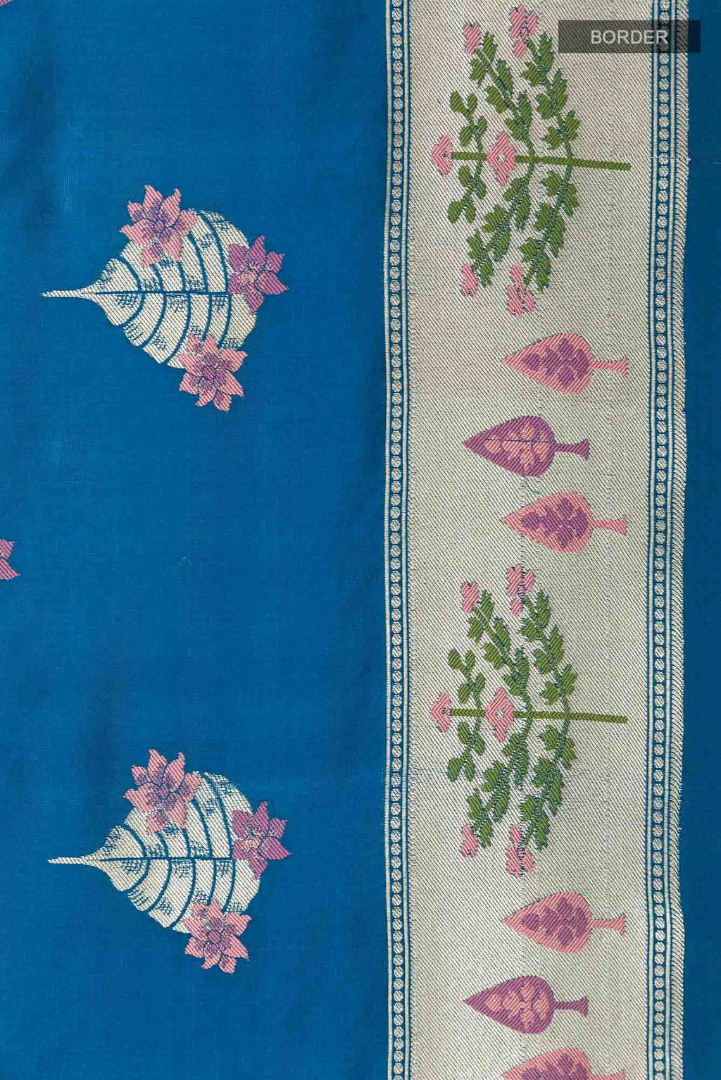 Blue Banarasi Saree