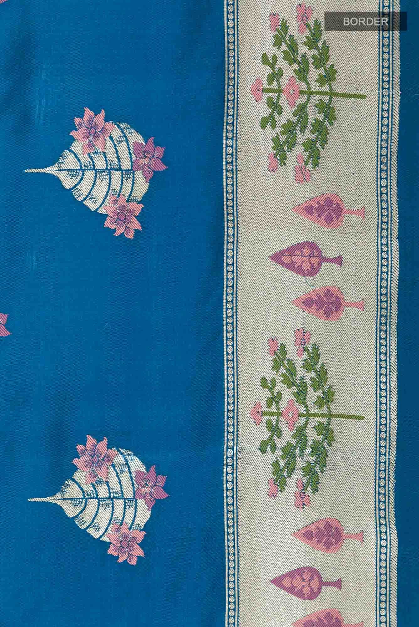 Blue Banarasi Saree