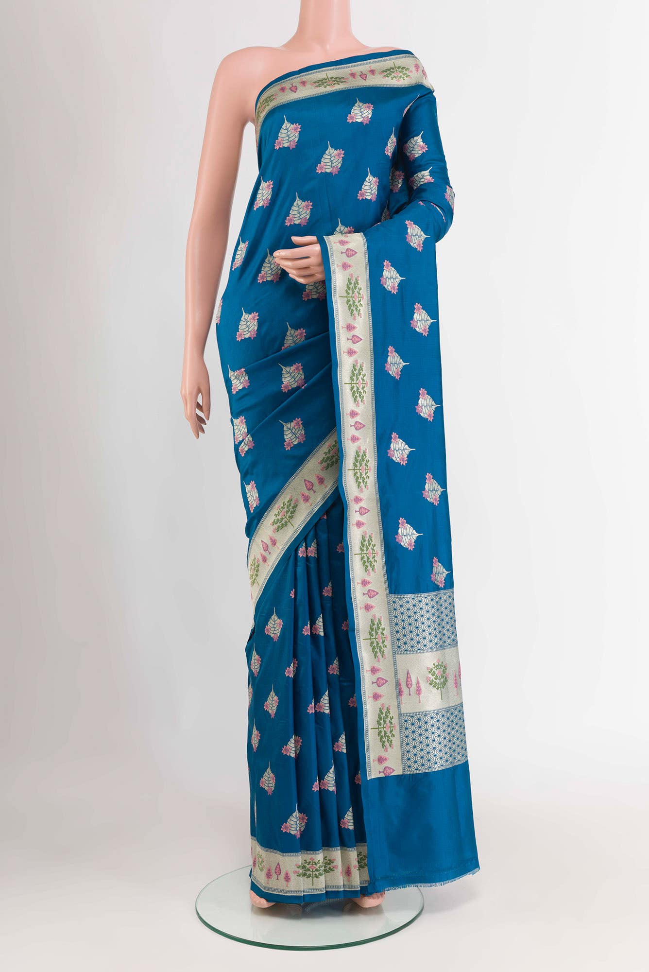 Blue Banarasi Saree