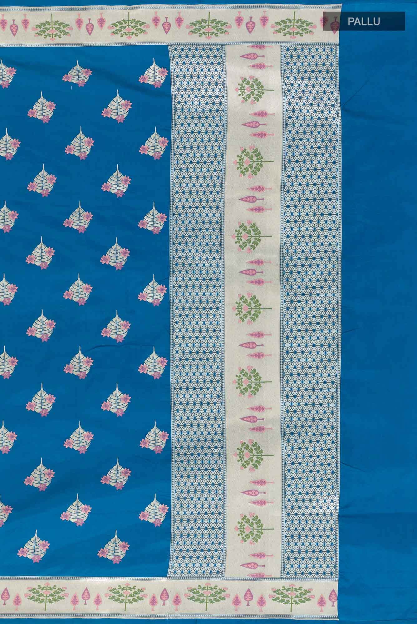 Blue Banarasi Saree