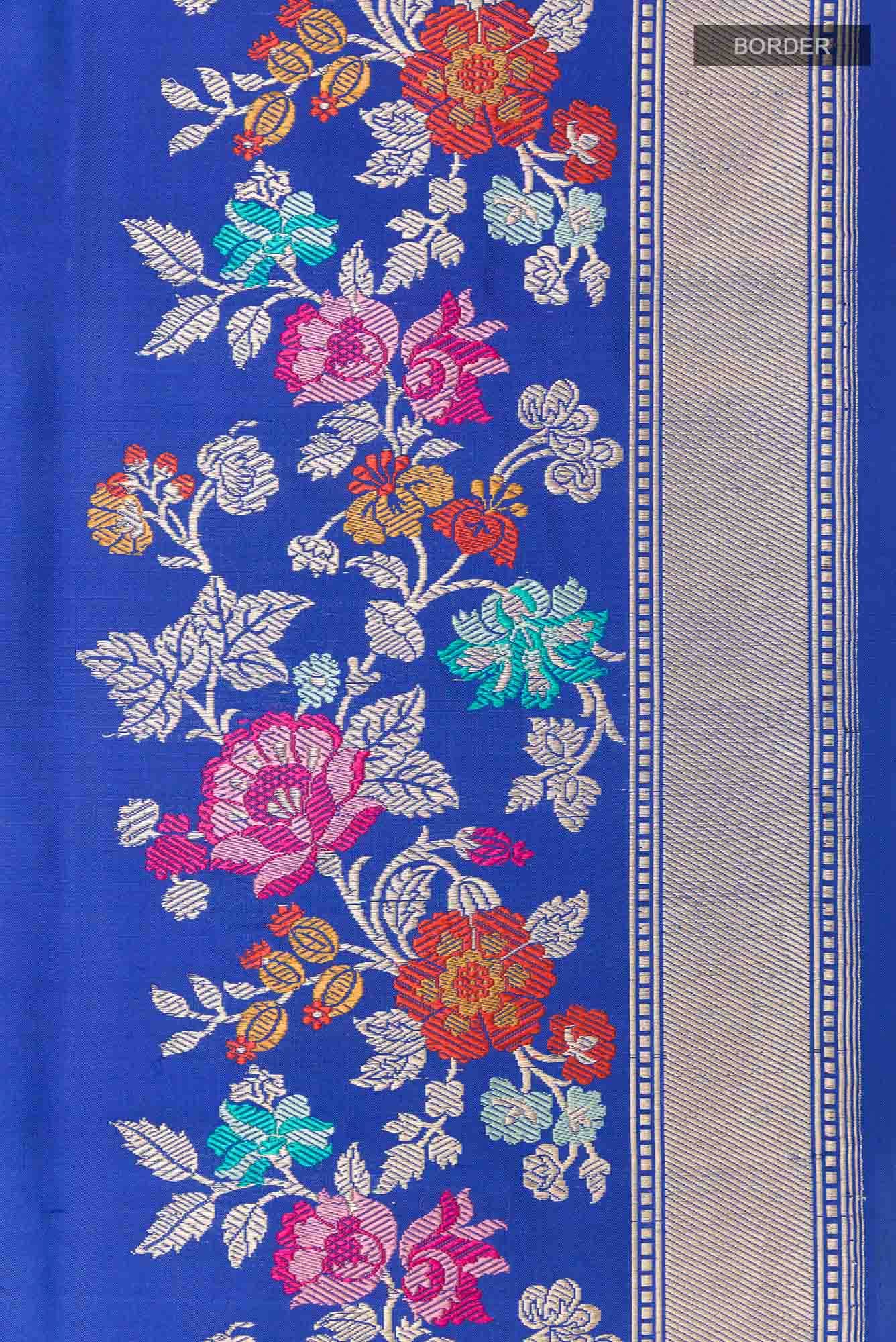 Blue Banarasi Saree