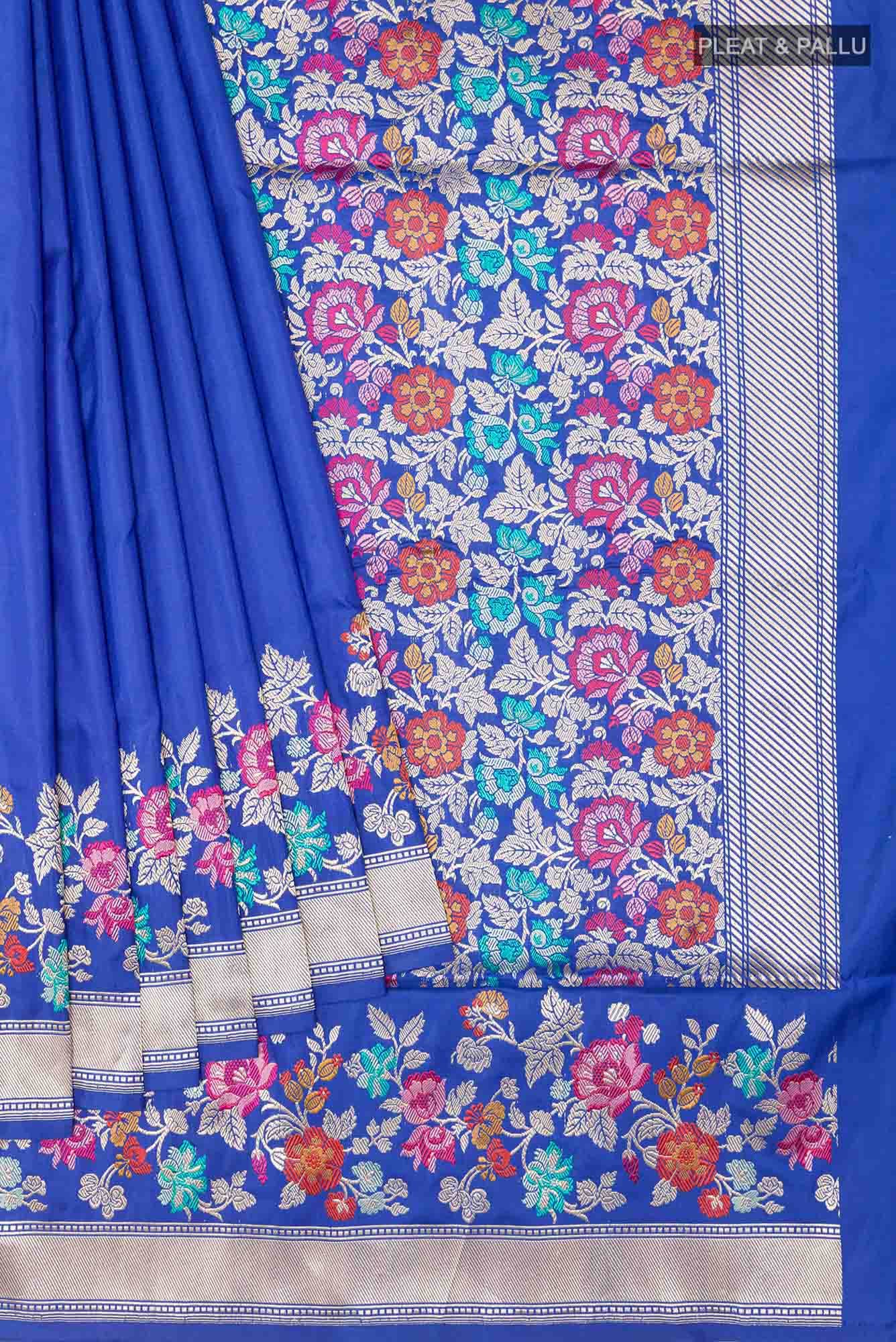 Blue Banarasi Saree