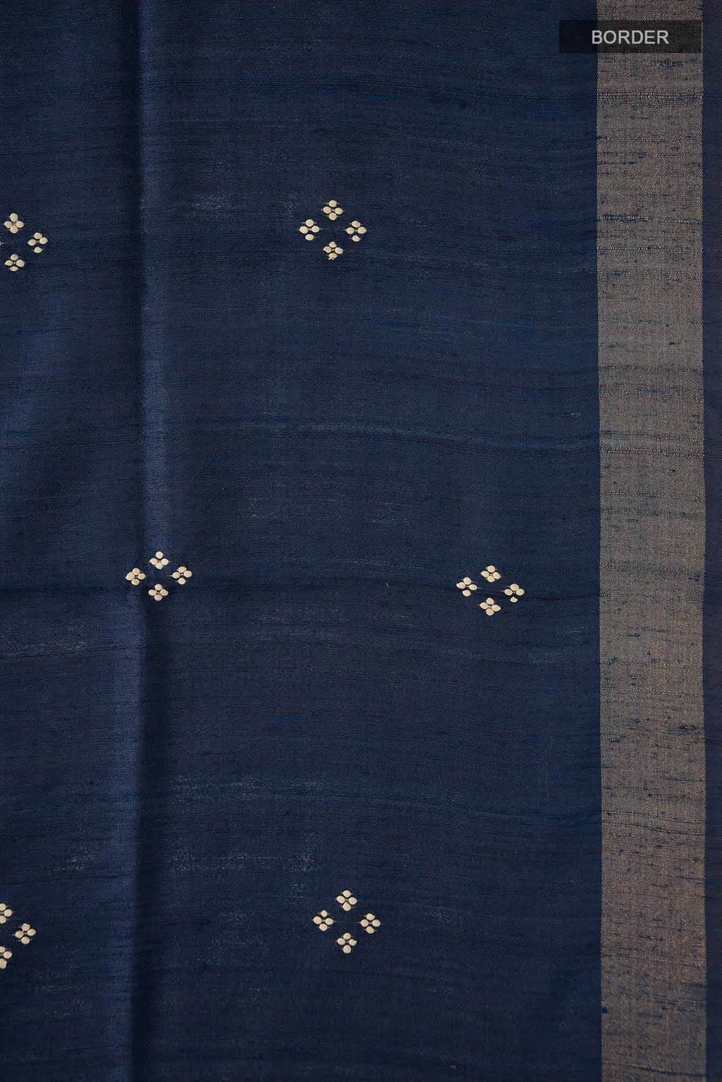 Blue Bhagalpuri Tussar Silk Saree