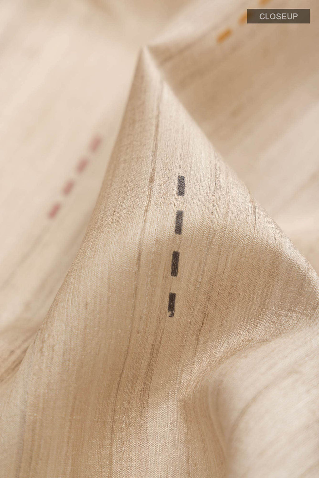 Beige Bhagalpuri Tussar Silk Saree