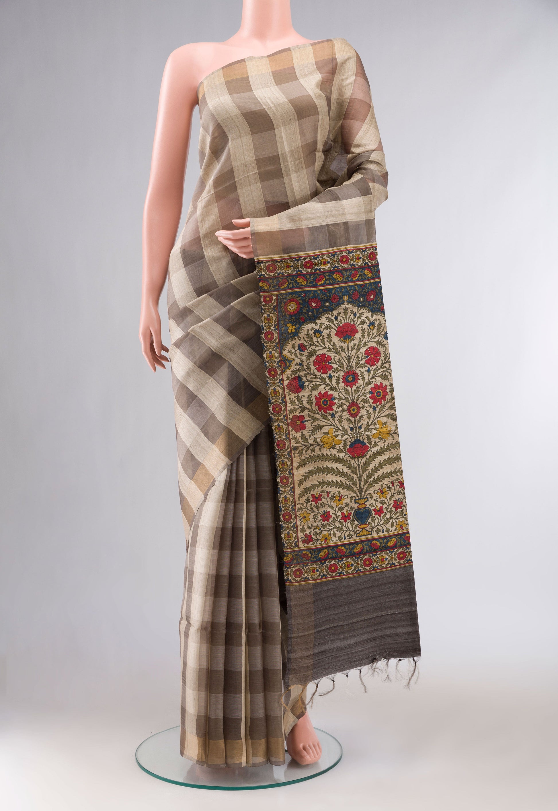 Multi Bhagalpuri Tussar Silk Saree