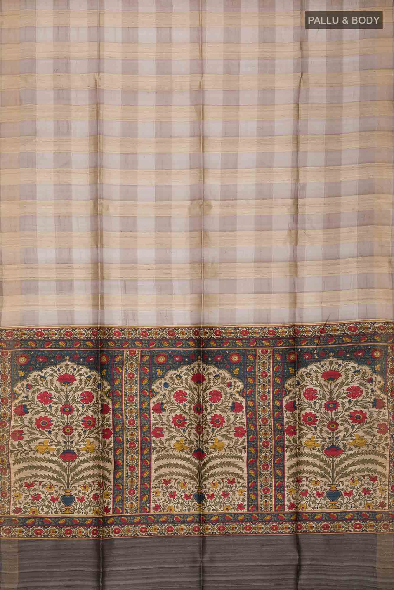 Multi Bhagalpuri Tussar Silk Saree