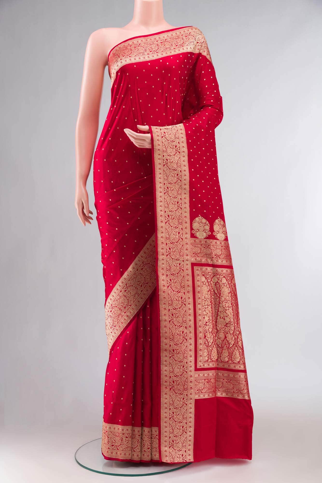 Red Banarasi Silk Saree