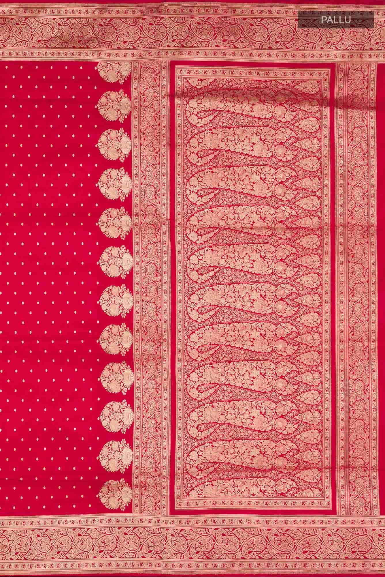 Red Banarasi Silk Saree