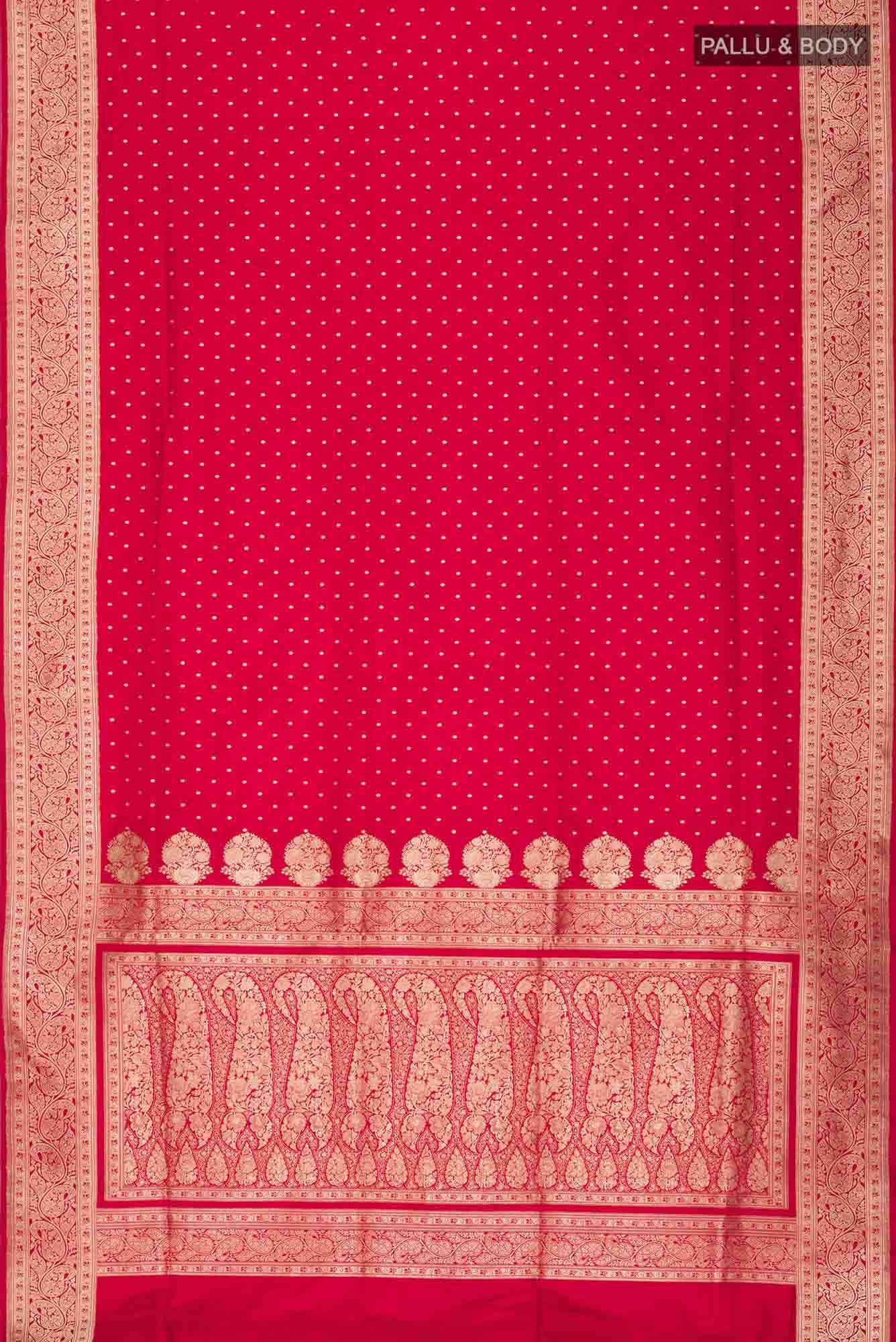 Red Banarasi Silk Saree