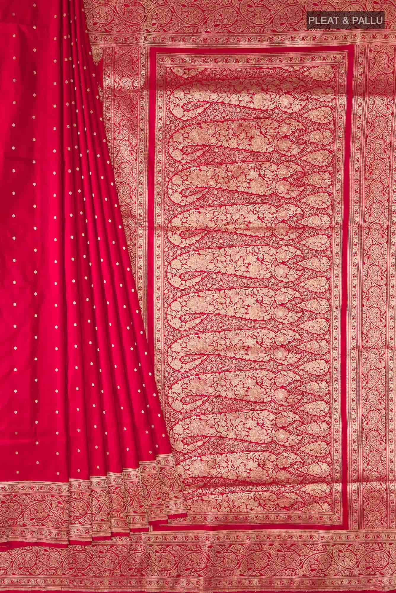 Red Banarasi Silk Saree