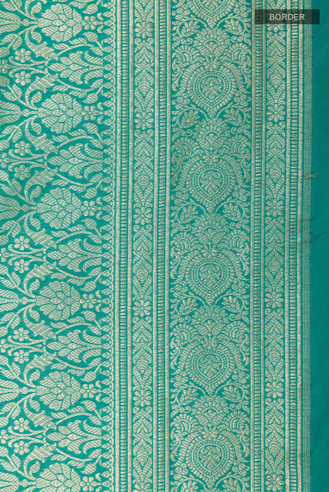 Green Blended Banarasi Silk Saree