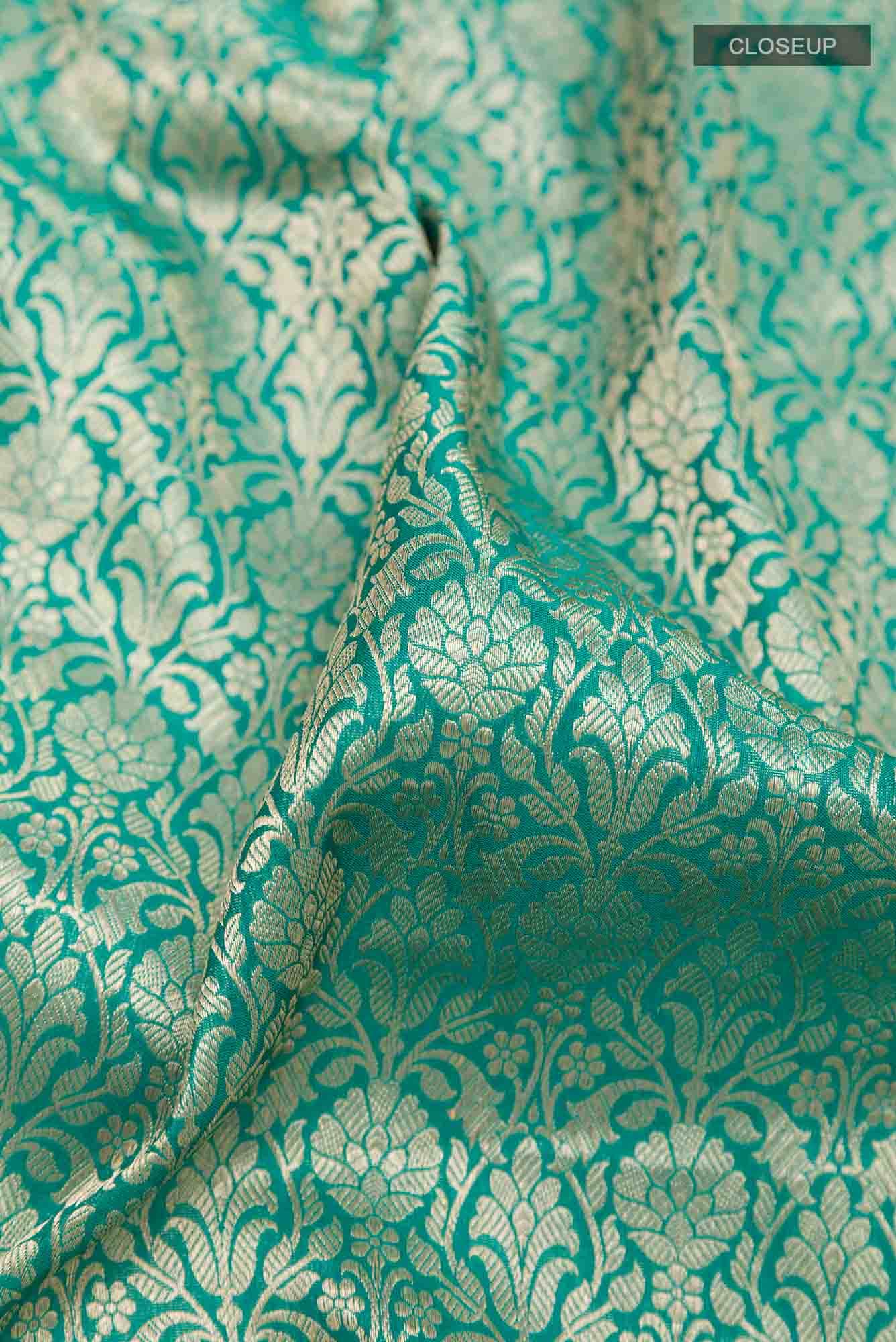 Green Blended Banarasi Silk Saree