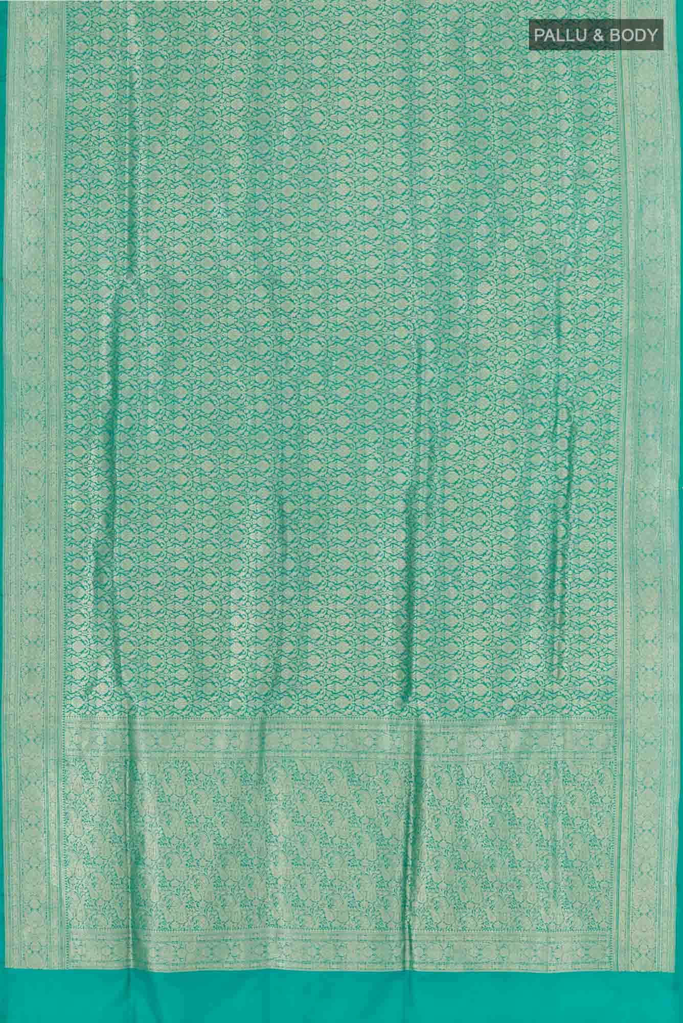 Green Blended Banarasi Silk Saree